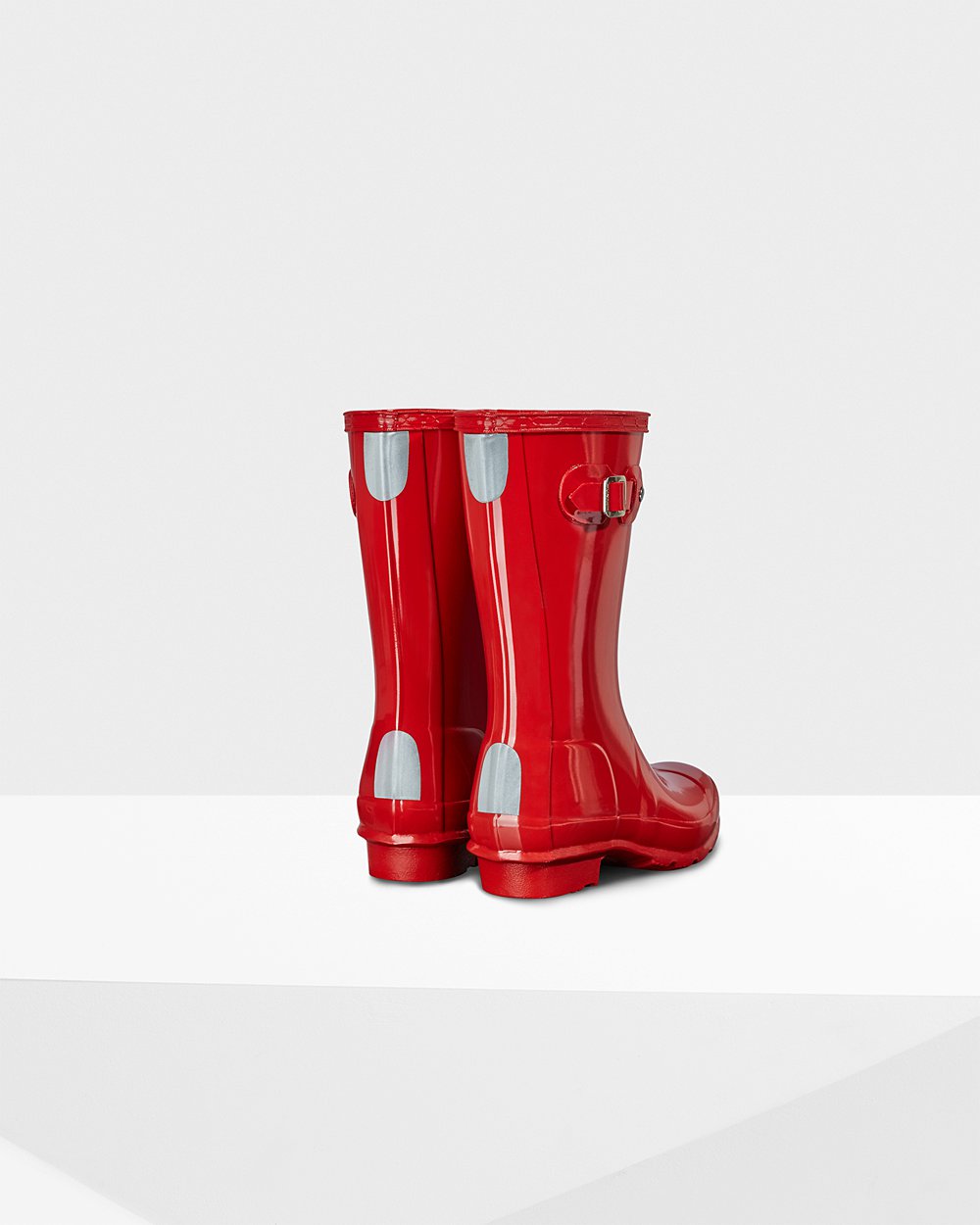 Botas De Agua Original Big Gloss Hunter Niños - Rojos - 782495QMC